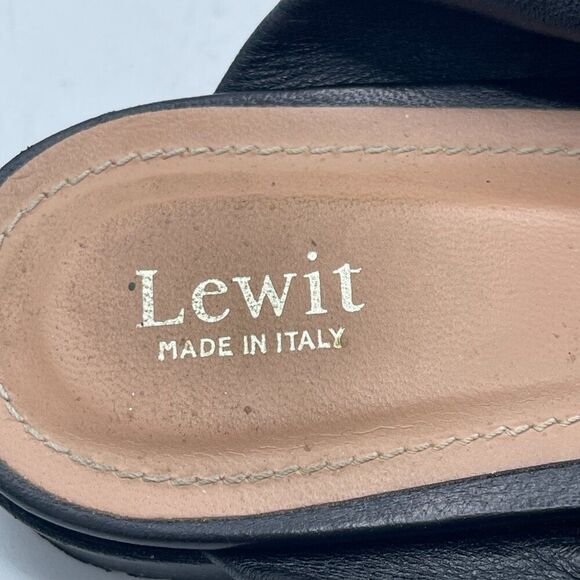 LEWIT  Cara Knotted Mules Black Size 39 - Picture 11 of 11
